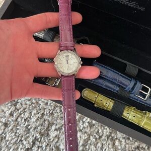 Rare Invicta Leather Watch Set